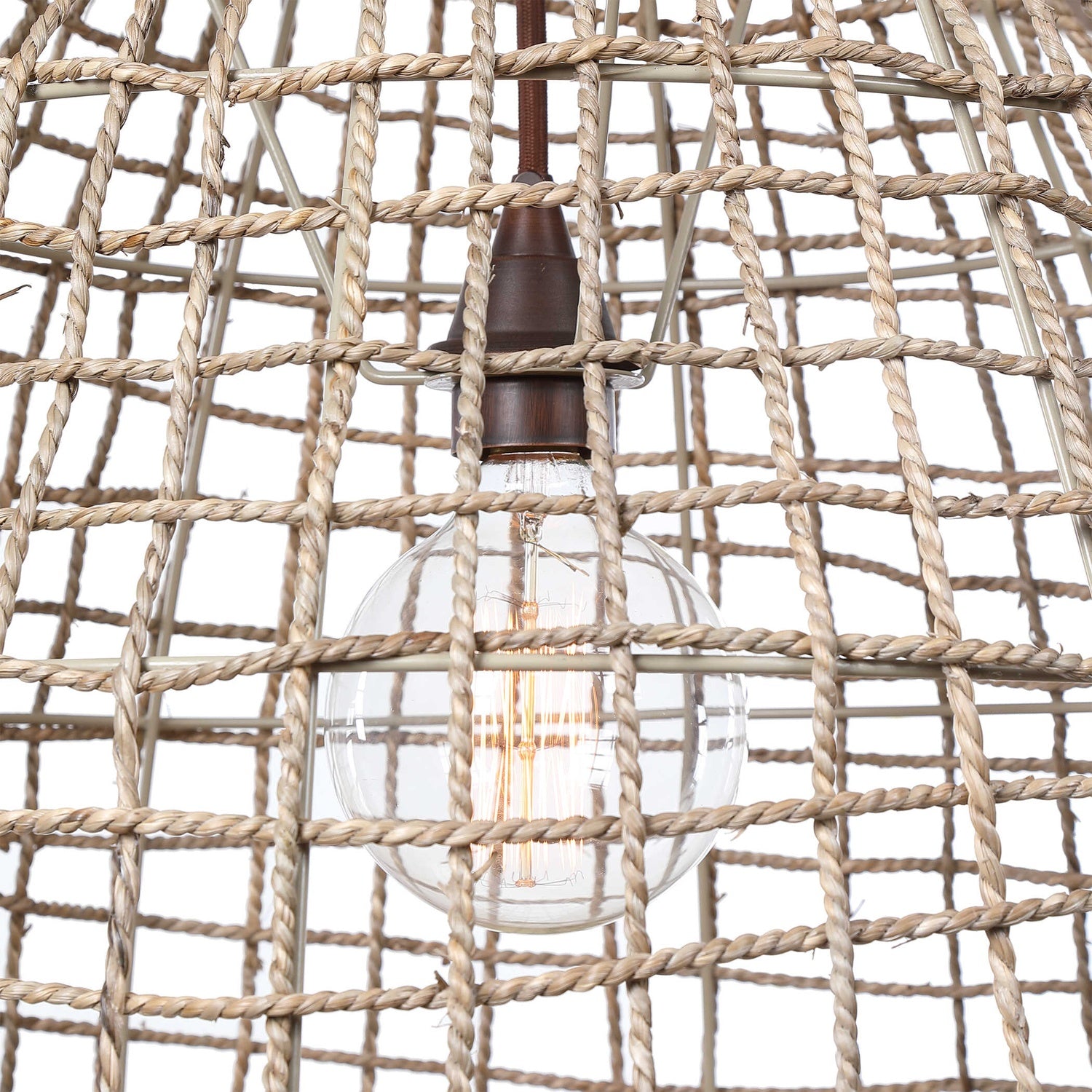 UTTERMOST, CROSS WEAVE PENDANT, PENDANT LIGHT