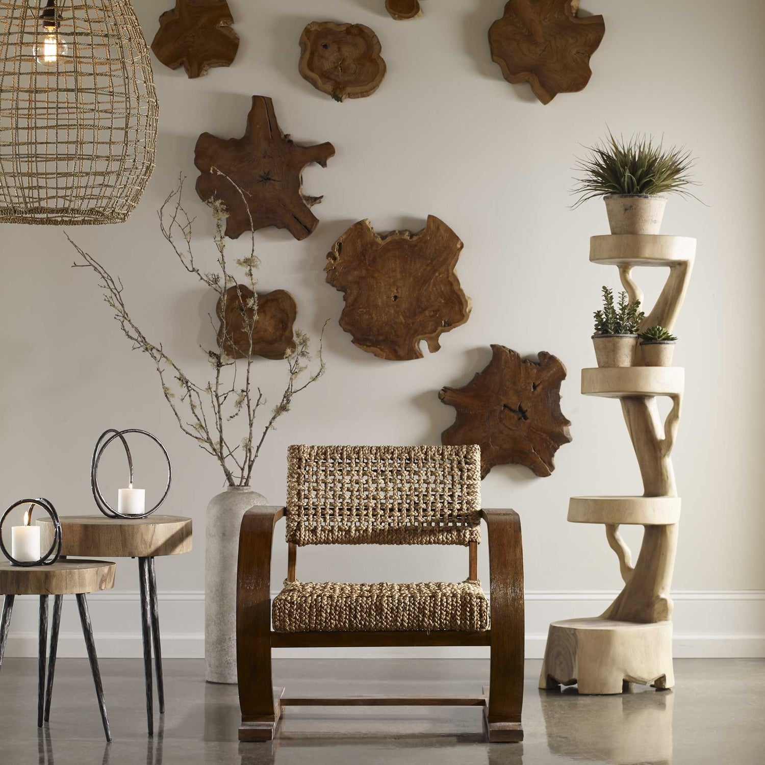 UTTERMOST, Cross Weave Pendant, PENDANT LIGHT