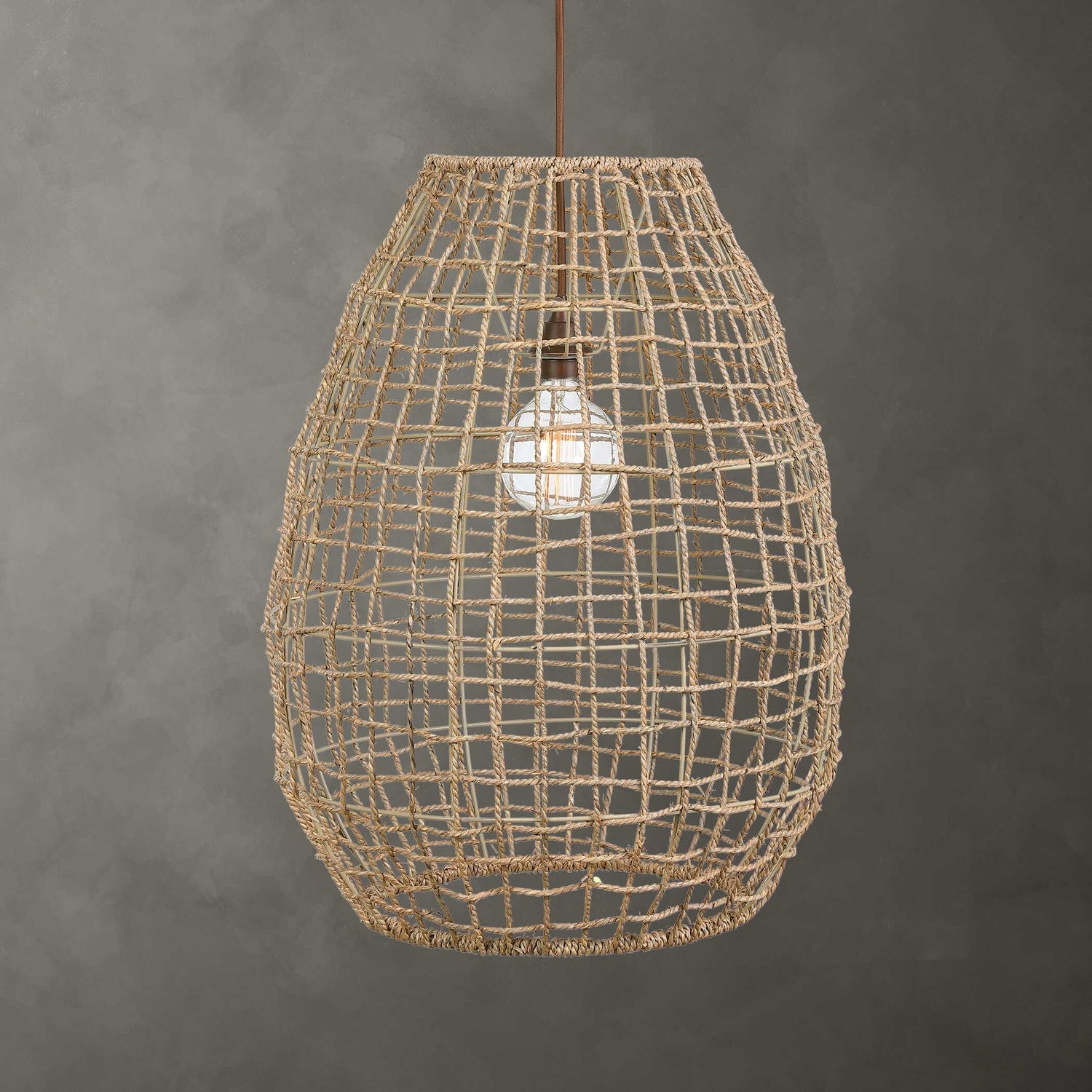 UTTERMOST, CROSS WEAVE PENDANT, PENDANT LIGHT