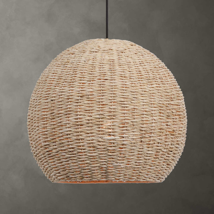UTTERMOST, SEAGRASS DOME PENDANT, PENDANT LIGHT