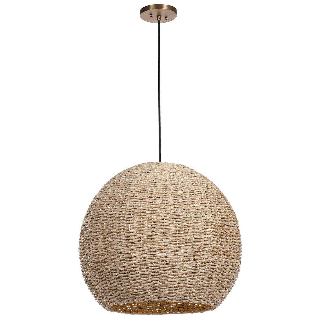 UTTERMOST, SEAGRASS DOME PENDANT, PENDANT LIGHT