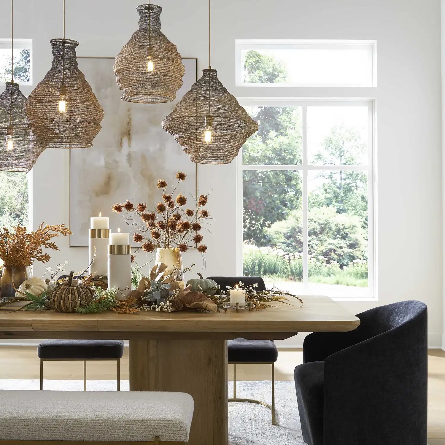 UTTERMOST, Sigh Woven Pendant, PENDANT LIGHT