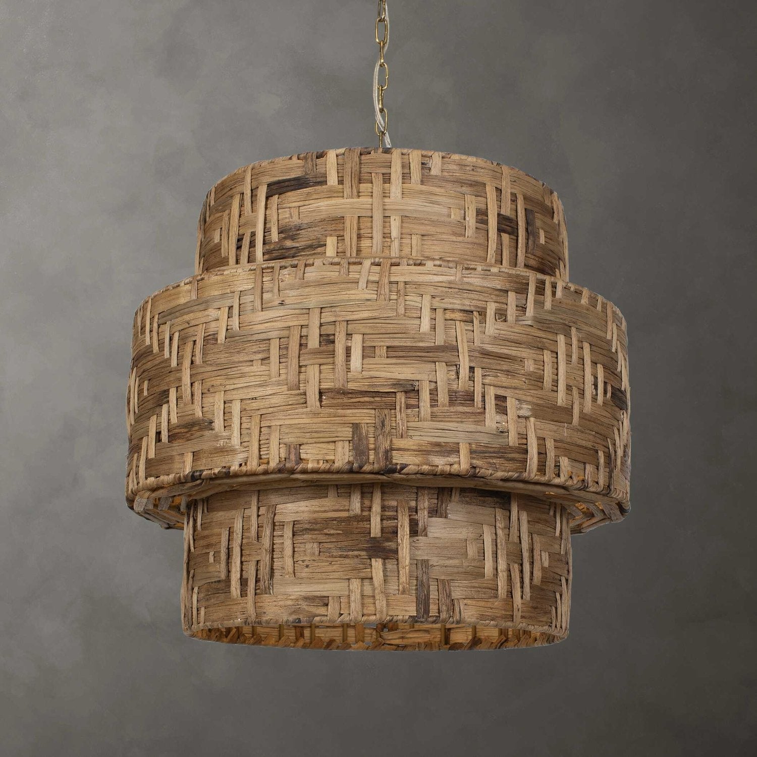 UTTERMOST, WATER HYACINTH WOVEN PENDANT, PENDANT LIGHT