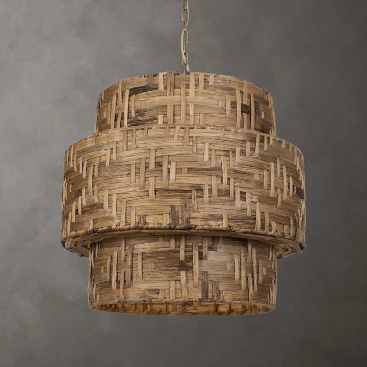 UTTERMOST, WATER HYACINTH WOVEN PENDANT, PENDANT LIGHT