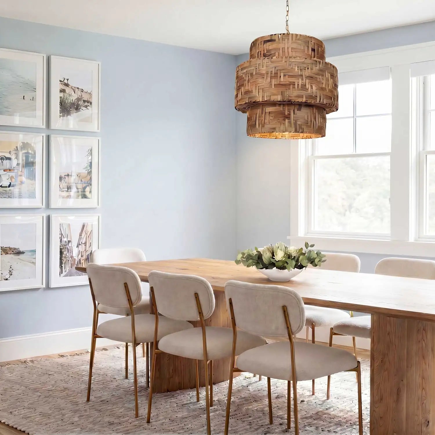 UTTERMOST, Water Hyacinth Woven Pendant, PENDANT LIGHT