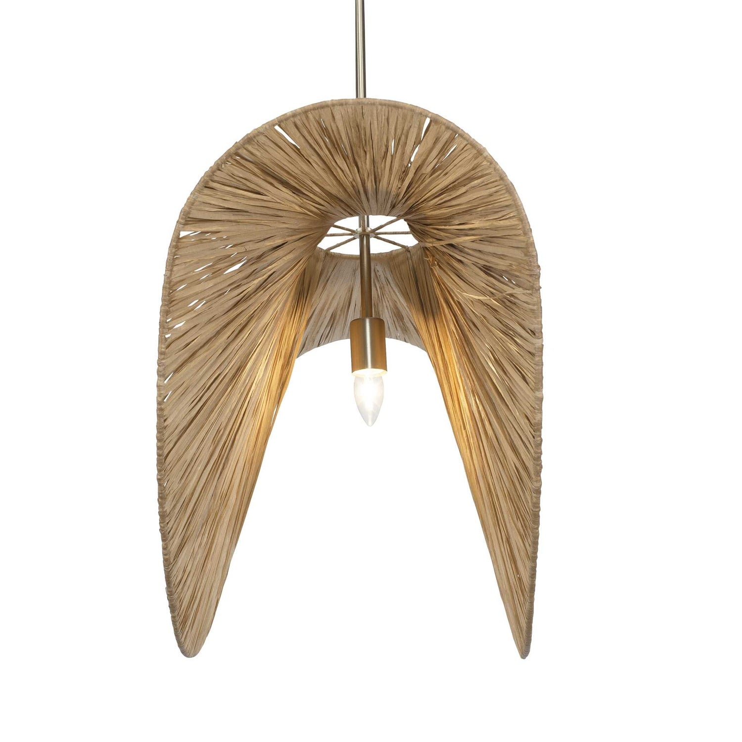 UTTERMOST, BEND RAFFIA PENDANT, PENDANT LIGHT