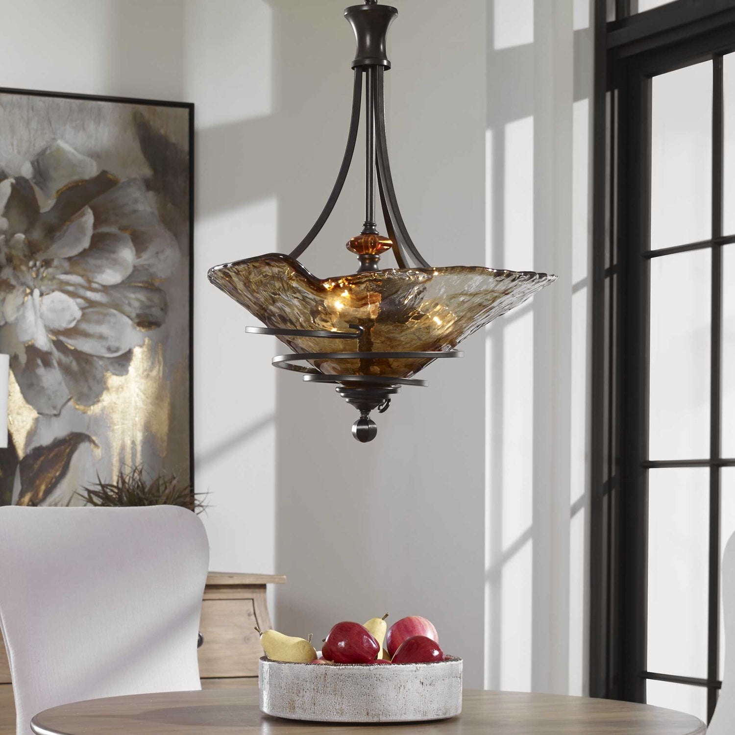 UTTERMOST, VITALIA OIL RUBBED PENDANT, PENDANT LIGHT