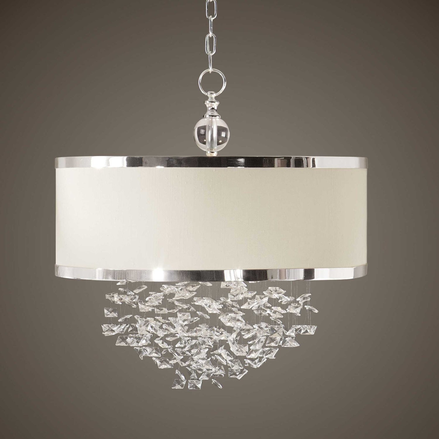 UTTERMOST, FASCINATION SILKEN DRUM PENDANT, PENDANT LIGHT