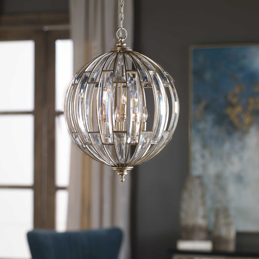 UTTERMOST, VICENTINA SPHERE PENDANT, PENDANT LIGHT