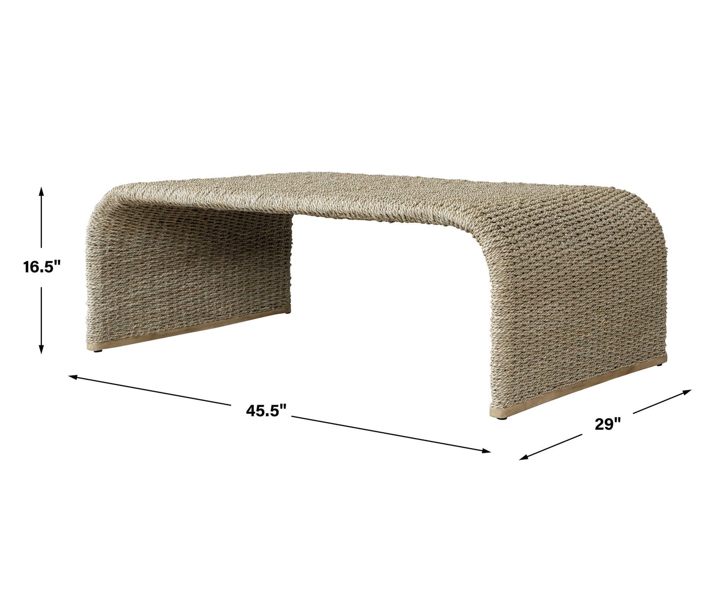 UTTERMOST Calabria Woven Seagrass Coffee Table - Coffee
