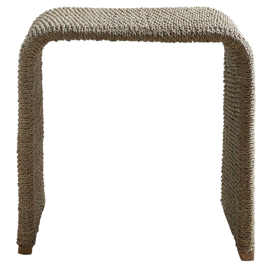 UTTERMOST CALABRIA WOVEN SEAGRASS END TABLE - Side