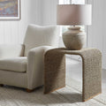 UTTERMOST CALABRIA WOVEN SEAGRASS END TABLE - Side