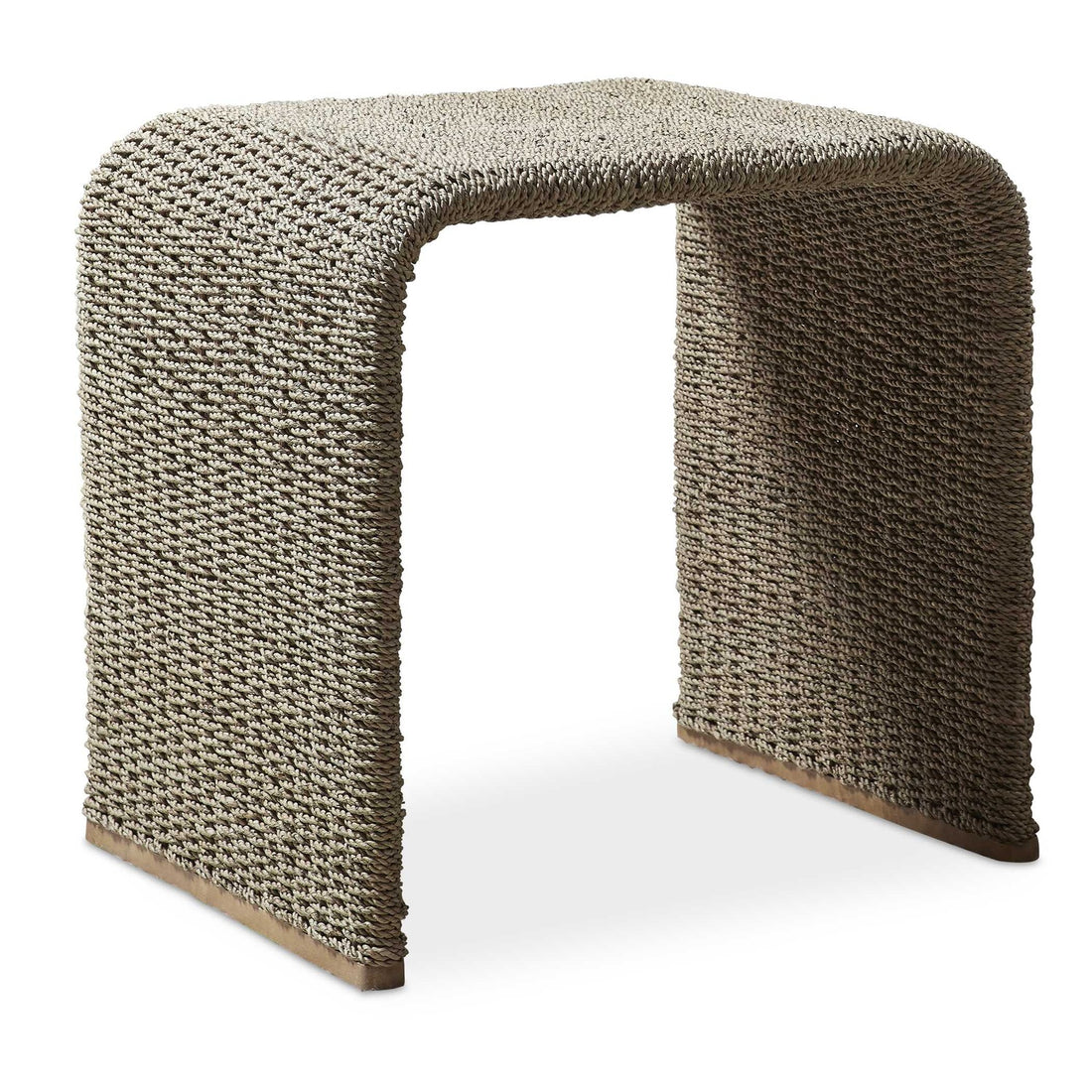 UTTERMOST Calabria Woven Seagrass End Table - Side