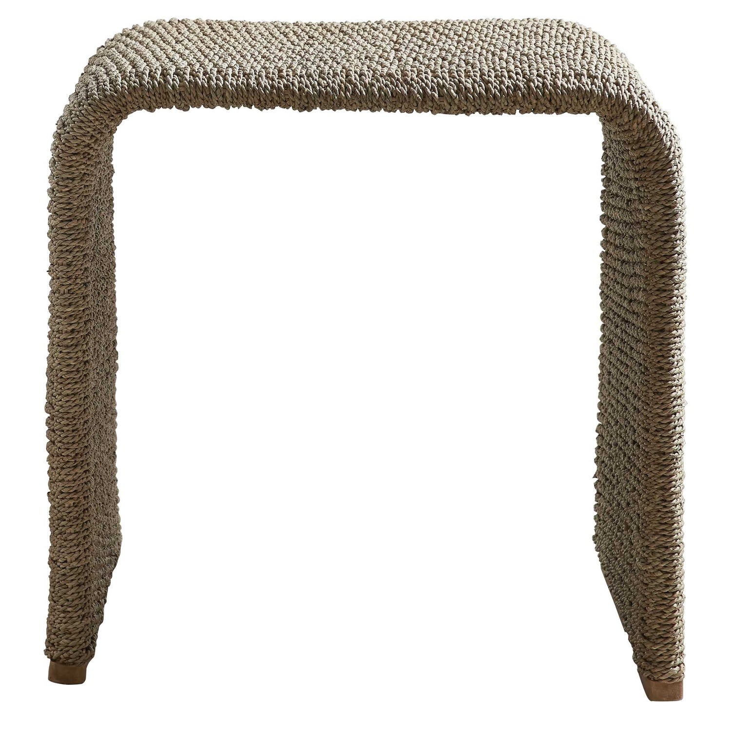 UTTERMOST Calabria Woven Seagrass End Table - Side