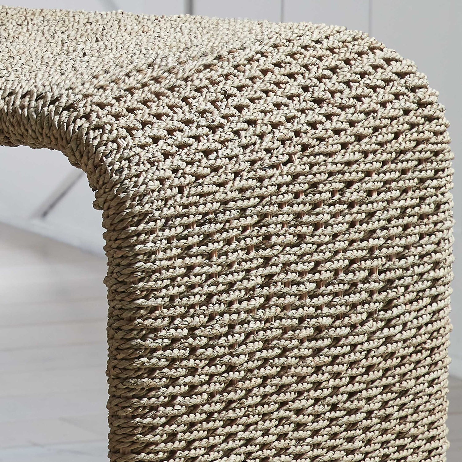 UTTERMOST Calabria Woven Seagrass End Table - Side