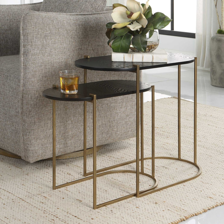 UTTERMOST Aztec Nesting Tables Set Of 2 - Side