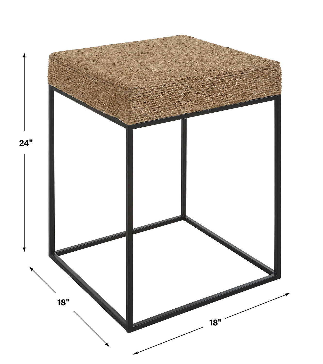UTTERMOST LARAMIE RUSTIC ACCENT TABLE - Side