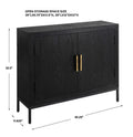 UTTERMOST FRONT RANGE 2 DOOR CABINET - Cabinets & Bar