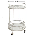 UTTERMOST SPRITZ BAR CART - Cabinets & Bar
