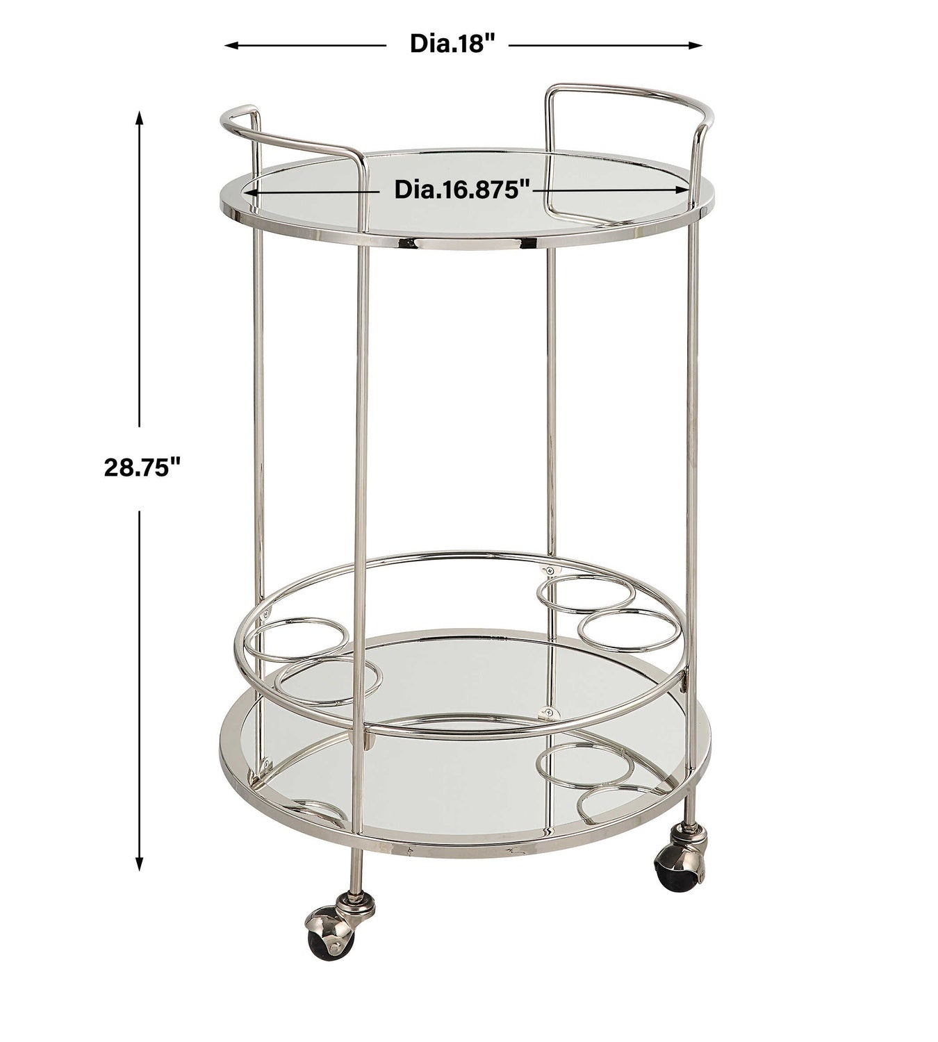 UTTERMOST SPRITZ BAR CART - Cabinets & Bar