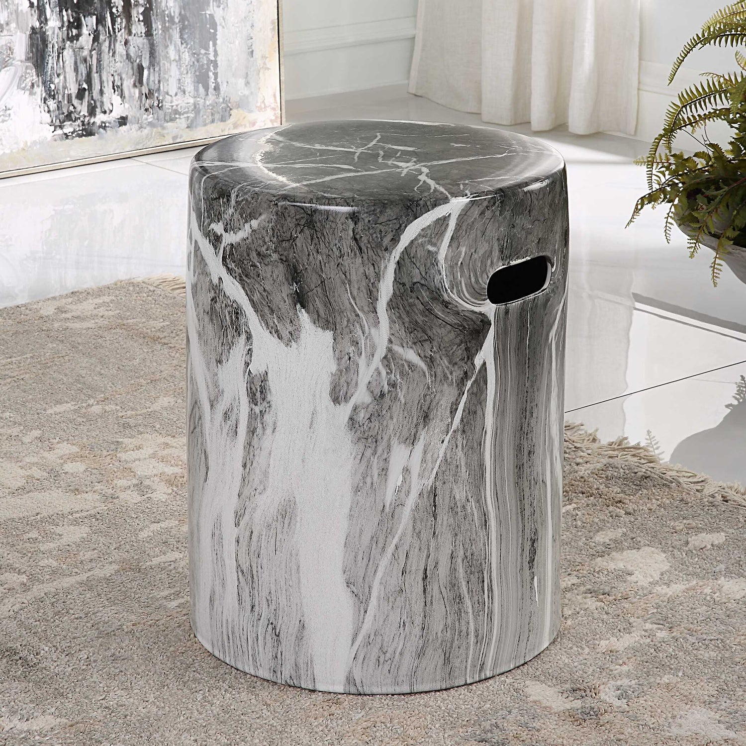 UTTERMOST MARVEL GARDEN STOOL - Benches, Ottoman, Stools
