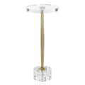 UTTERMOST Groove Crystal Drink Table - Side