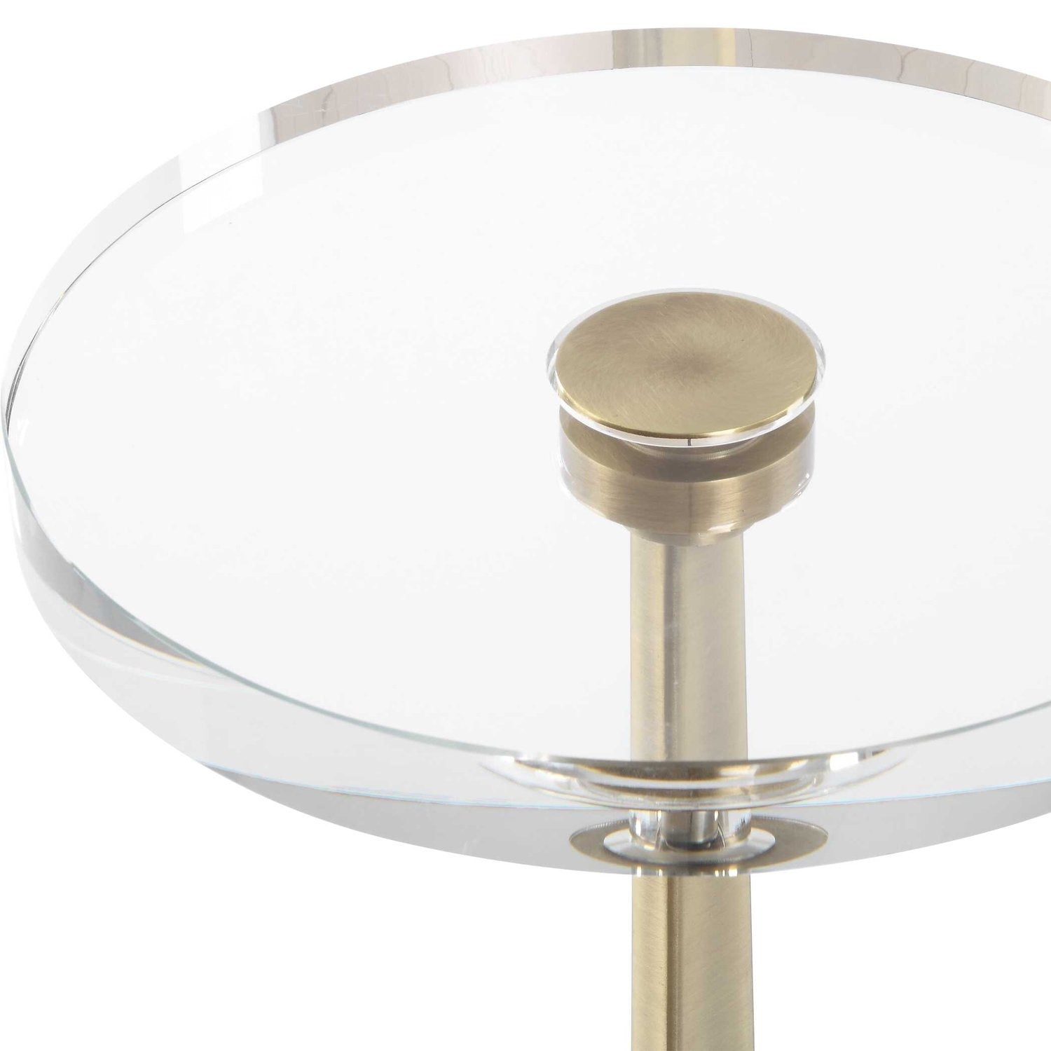 UTTERMOST Groove Crystal Drink Table - Side