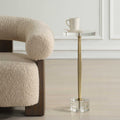 UTTERMOST Groove Crystal Drink Table - Side