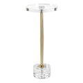 UTTERMOST GROOVE CRYSTAL DRINK TABLE - Side