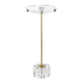 UTTERMOST GROOVE CRYSTAL DRINK TABLE - Side