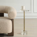 UTTERMOST Groove Crystal Drink Table - Side