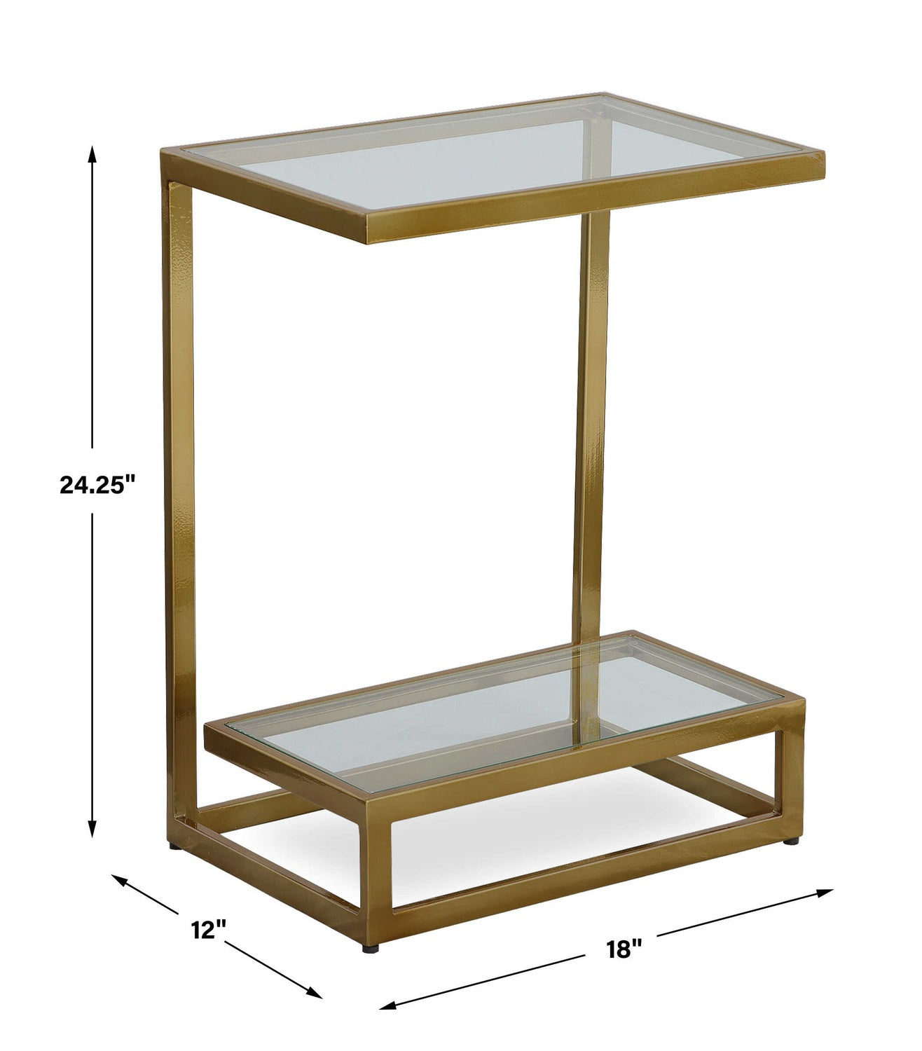 UTTERMOST MUSING BRUSHED ACCENT TABLE - Side