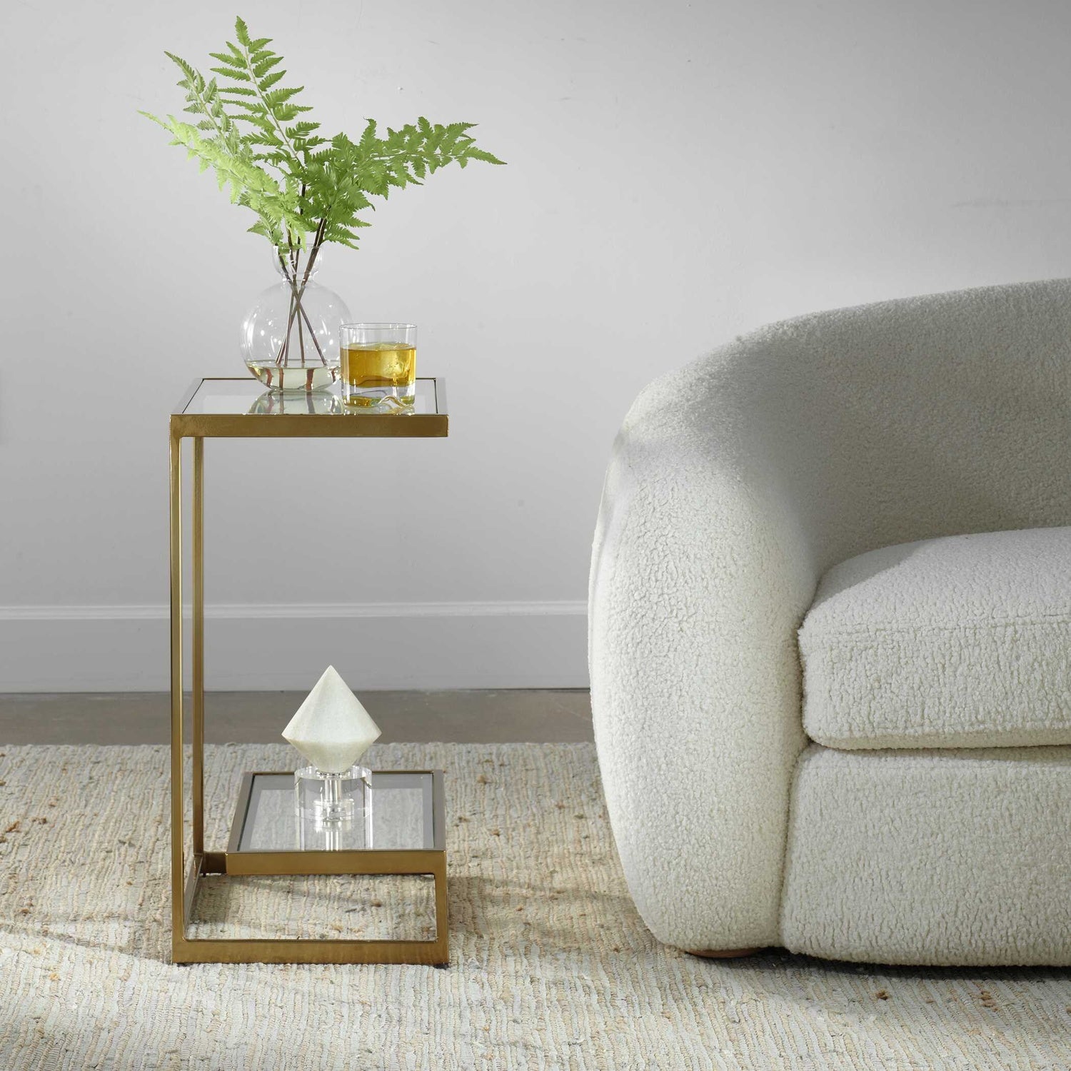 UTTERMOST MUSING BRUSHED ACCENT TABLE - Side