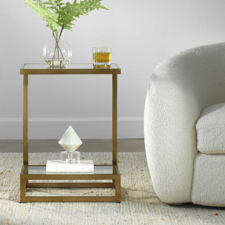 UTTERMOST Musing Brushed Accent Table - Side