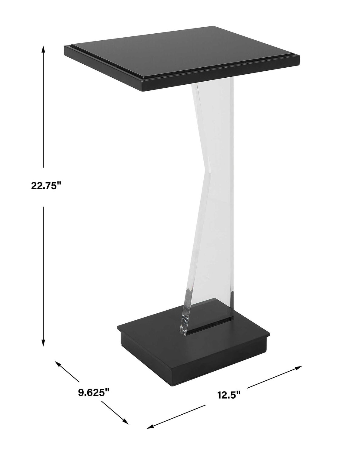 UTTERMOST Angle Contemporary Accent Table - Side