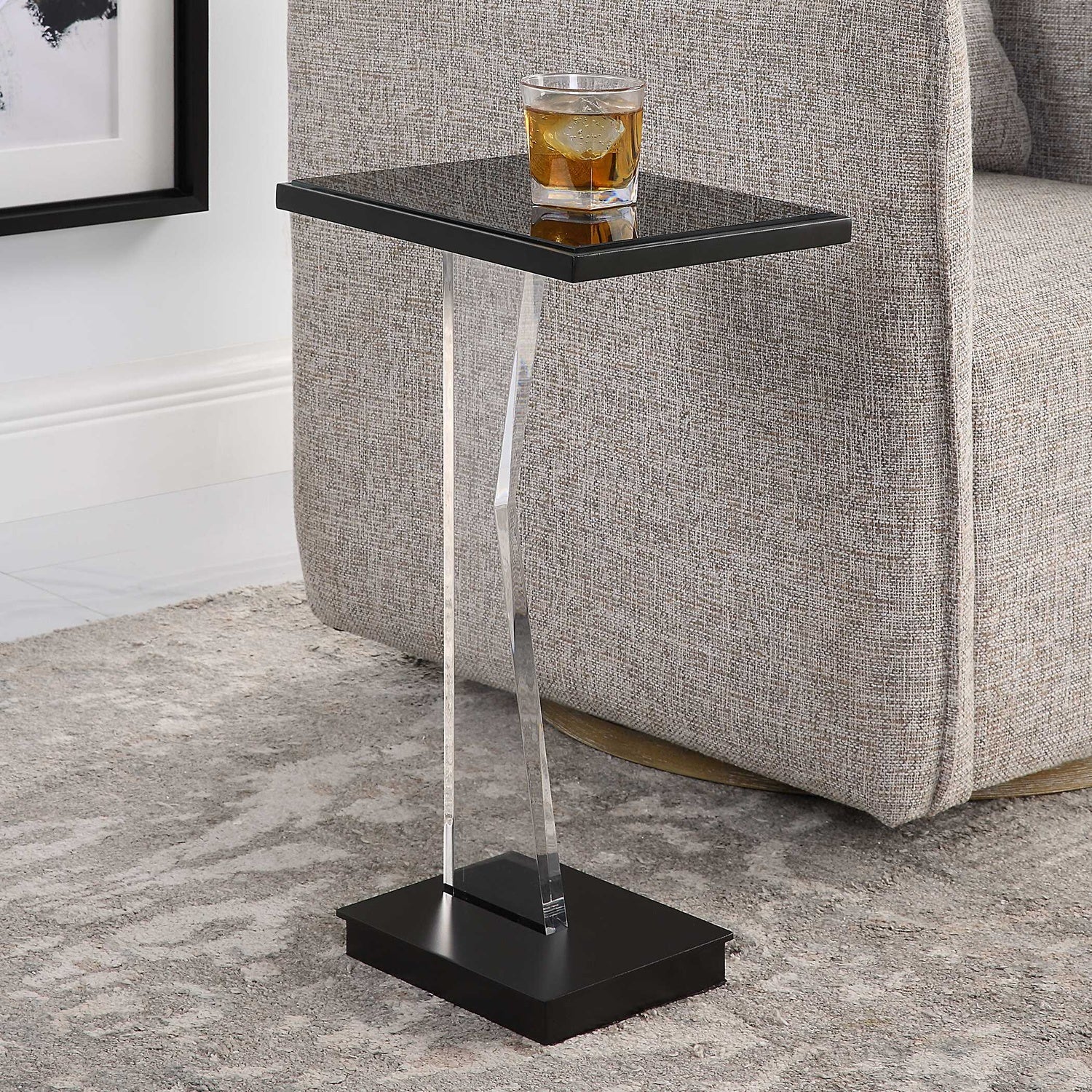 UTTERMOST ANGLE CONTEMPORARY ACCENT TABLE - Side