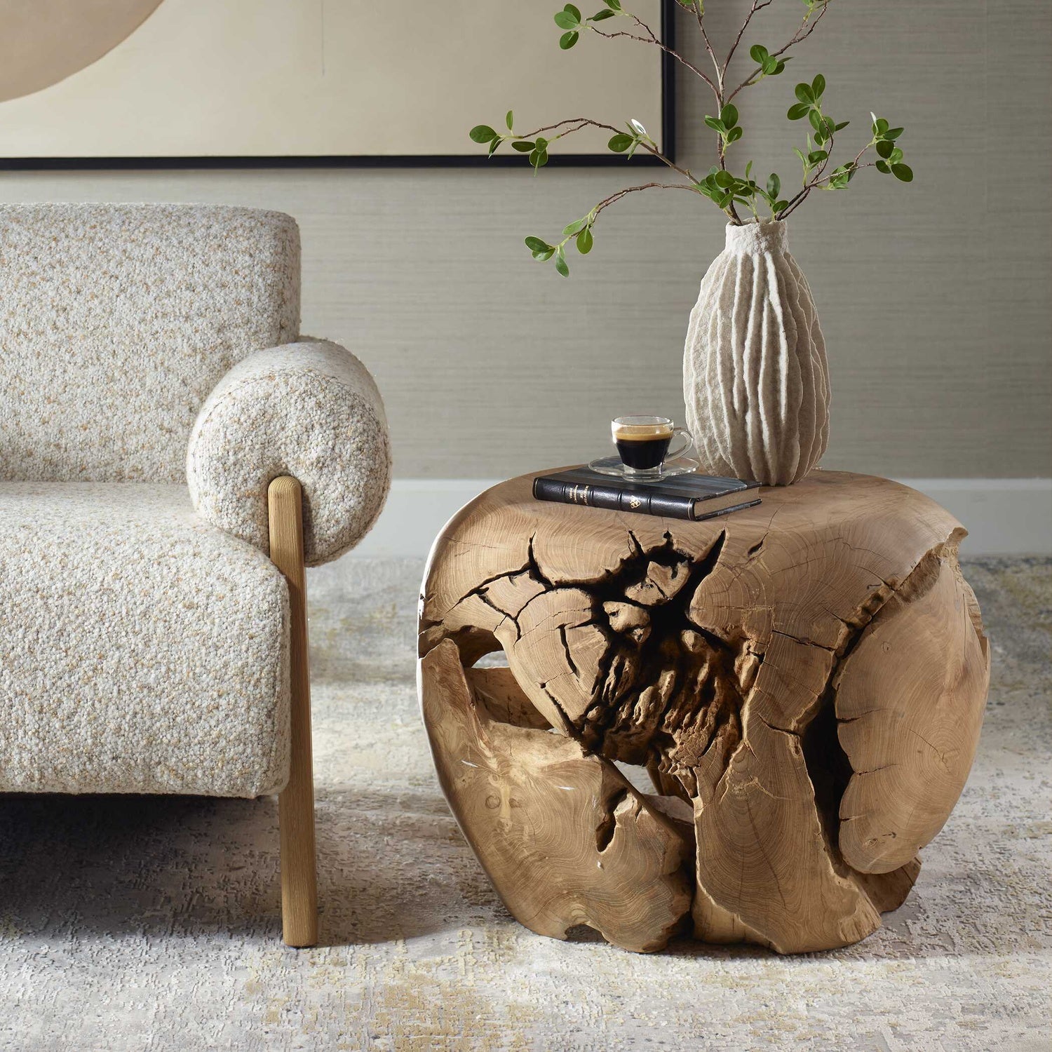 UTTERMOST SOLA HANDCRAFTED SIDE TABLE - Side