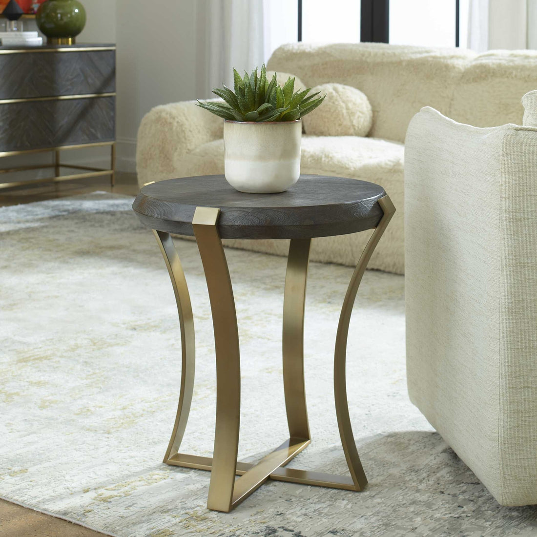 UTTERMOST Unite Leg Side Table - Side