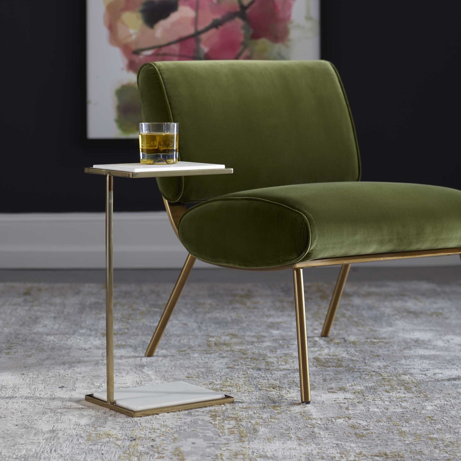 UTTERMOST ELEVATE DRINK TABLE - Side