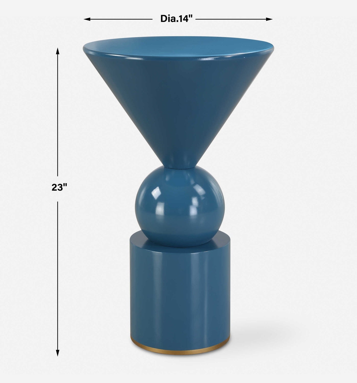 UTTERMOST TRIG ACCENT TABLE - Side