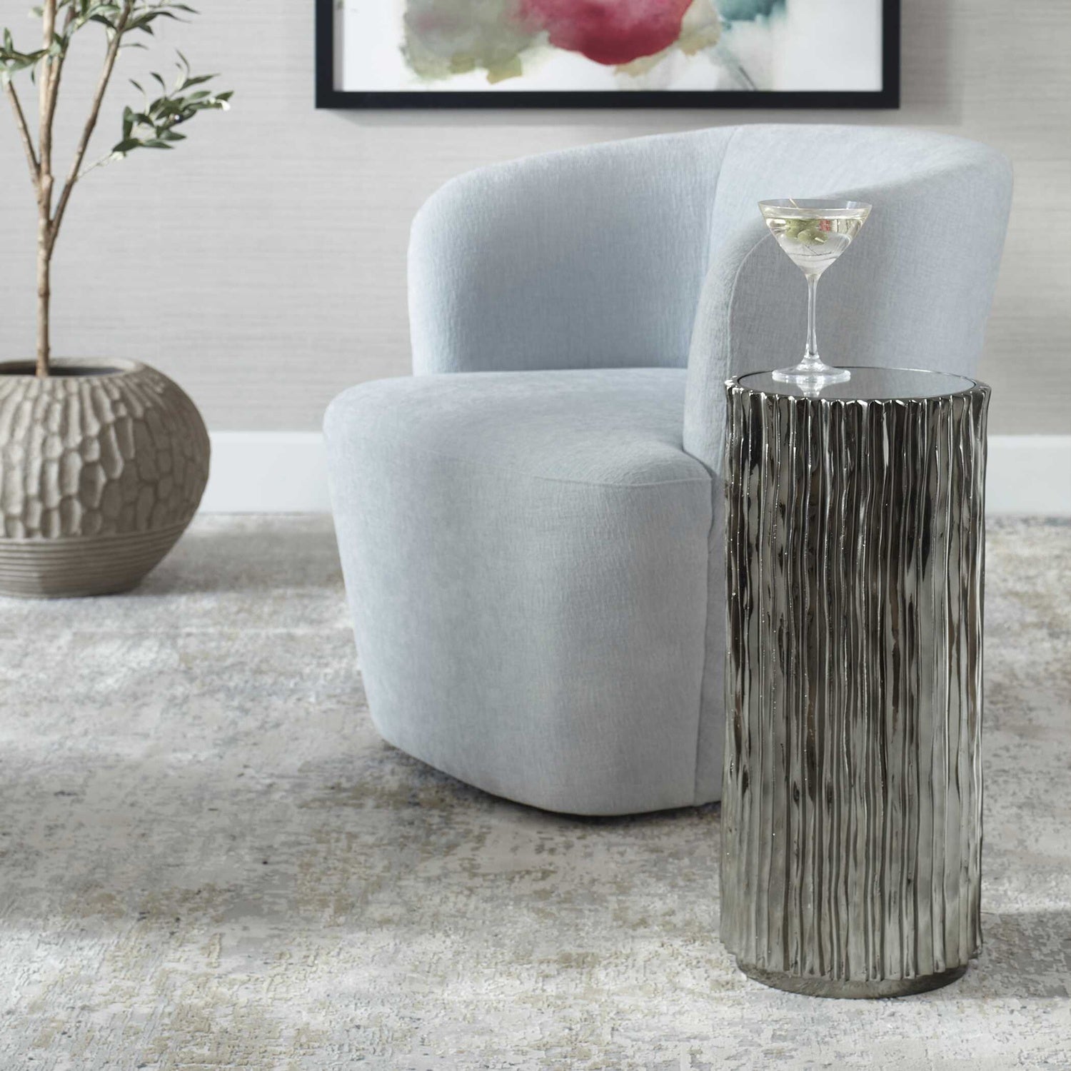 UTTERMOST ECHO MODERN DRINK TABLE - Side