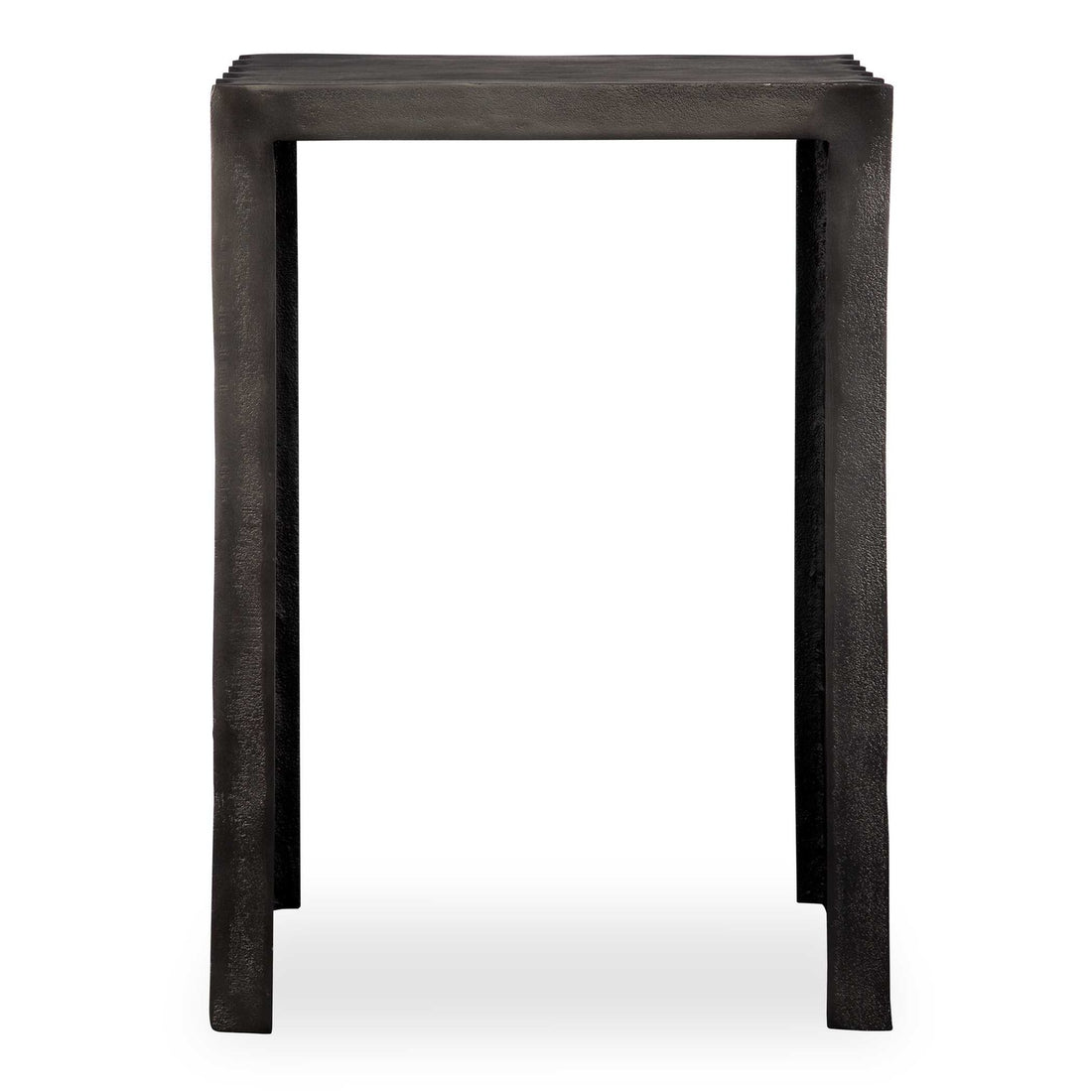 UTTERMOST IN THE GROOVE ALUMINUM ACCENT TABLE - Side