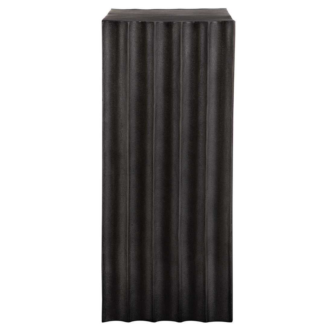 UTTERMOST IN THE GROOVE ALUMINUM ACCENT TABLE - Side