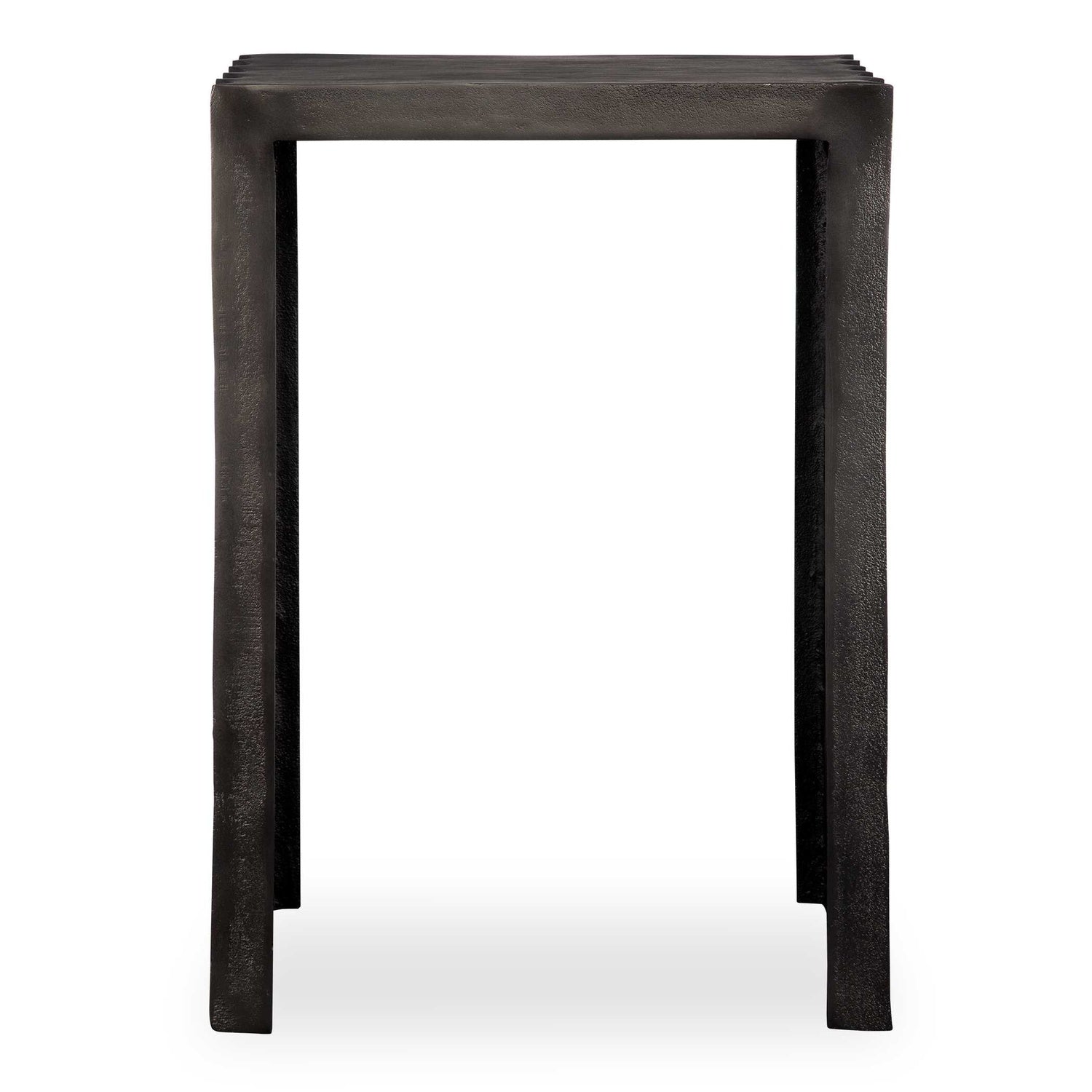 UTTERMOST In The Groove Aluminum Accent Table - Side
