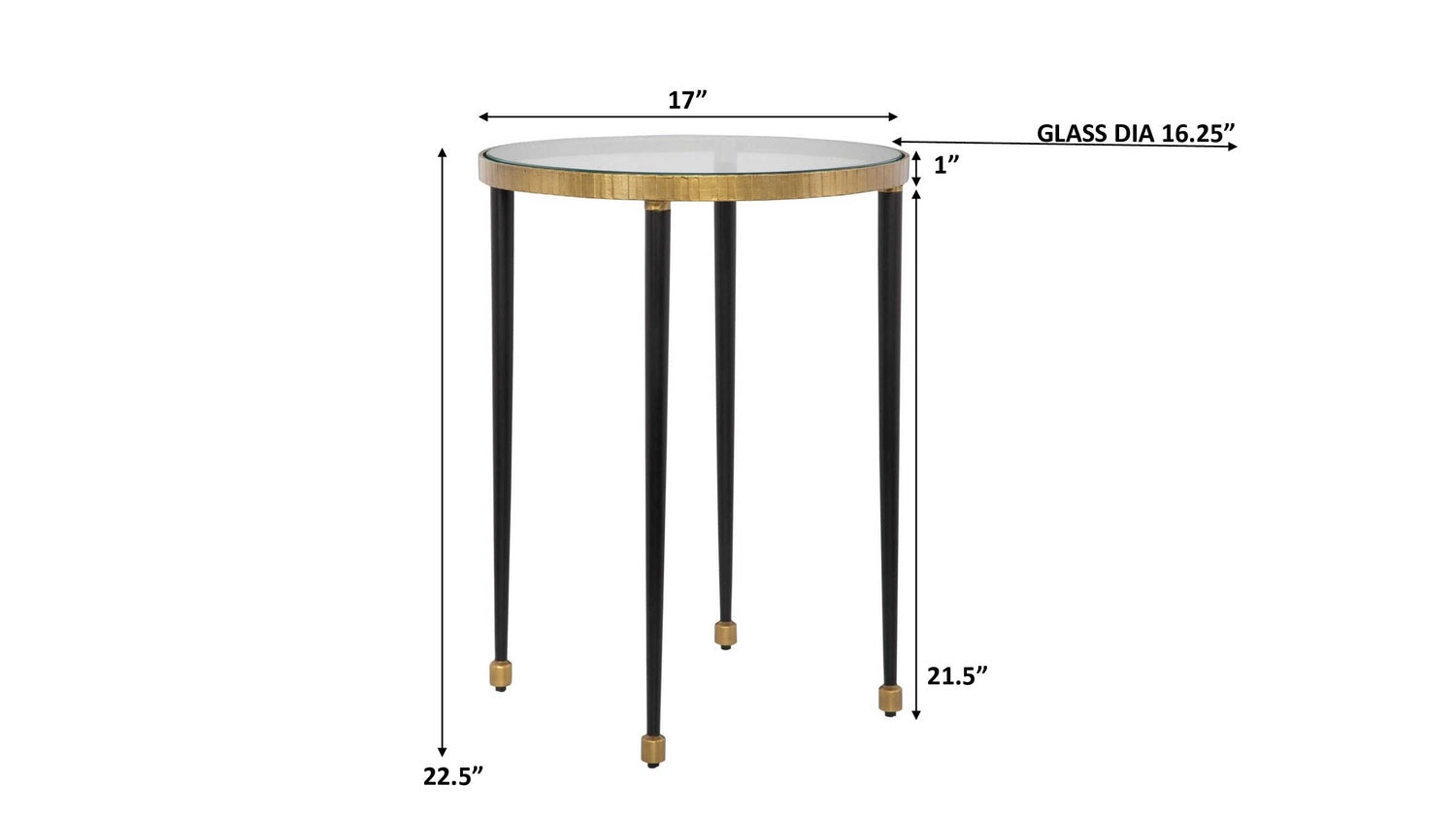 UTTERMOST STILETTO ANTIQUE SIDE TABLE - Side