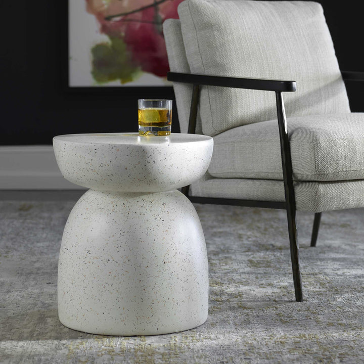 UTTERMOST INHALE CAST ACCENT TABLE - Side