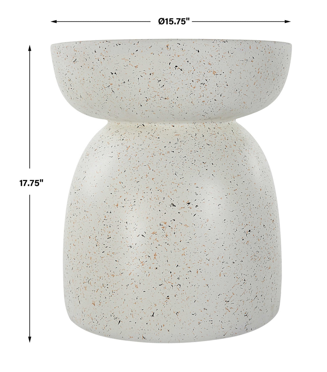 UTTERMOST INHALE CAST ACCENT TABLE - Side