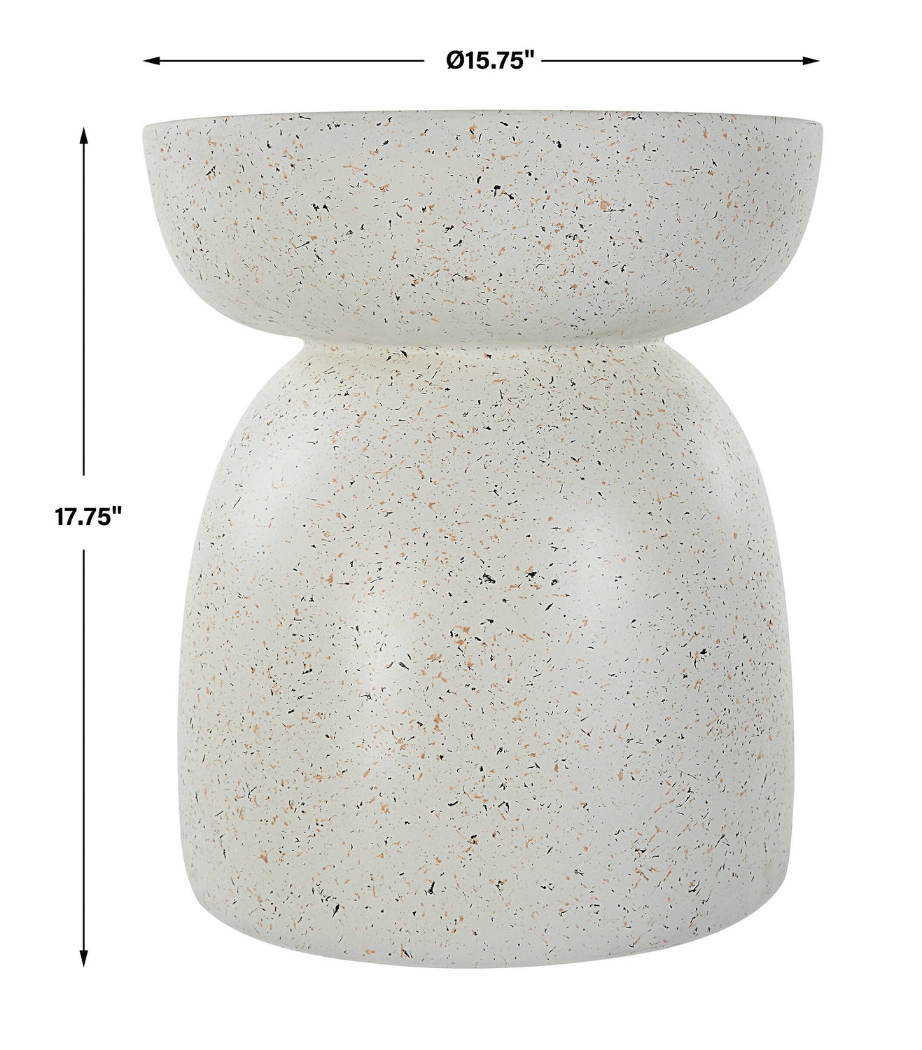 UTTERMOST INHALE CAST ACCENT TABLE - Side