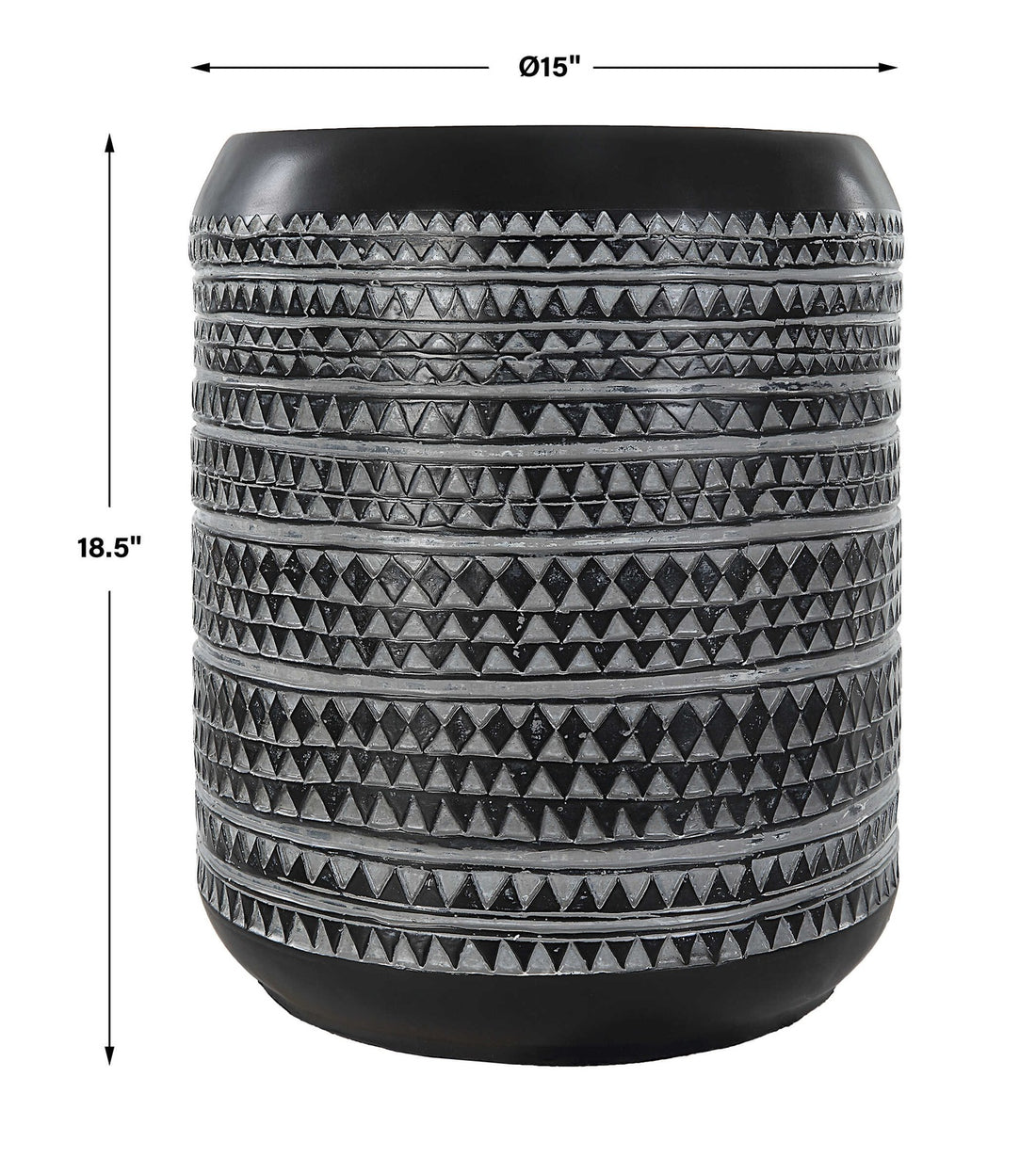 UTTERMOST CUTTING EDGE TRIBAL ACCENT TABLE - Side