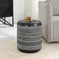 UTTERMOST CUTTING EDGE TRIBAL ACCENT TABLE - Side